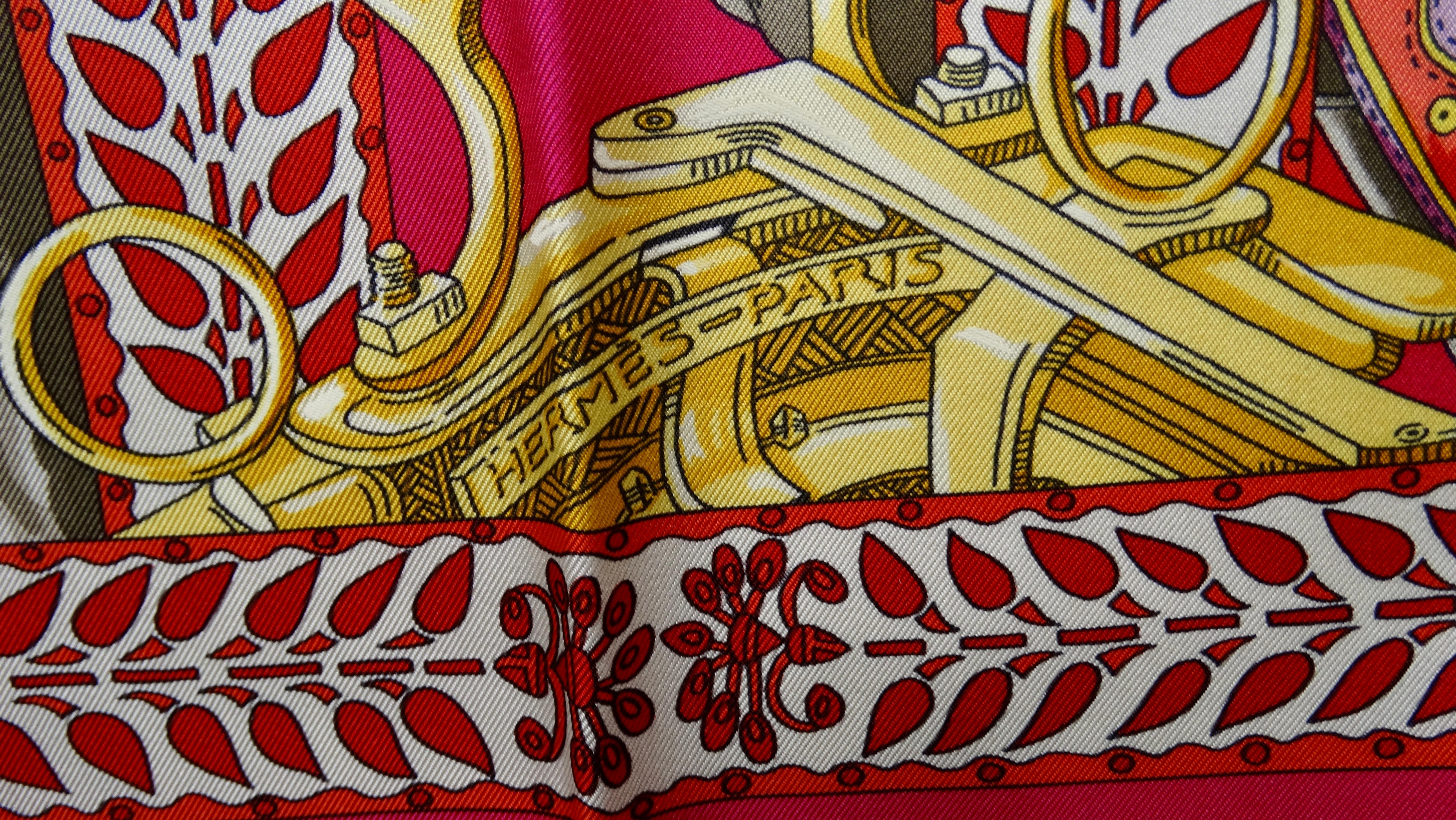 Hermès 'La Danse du Cheval Marwari' Silk Scarf 4