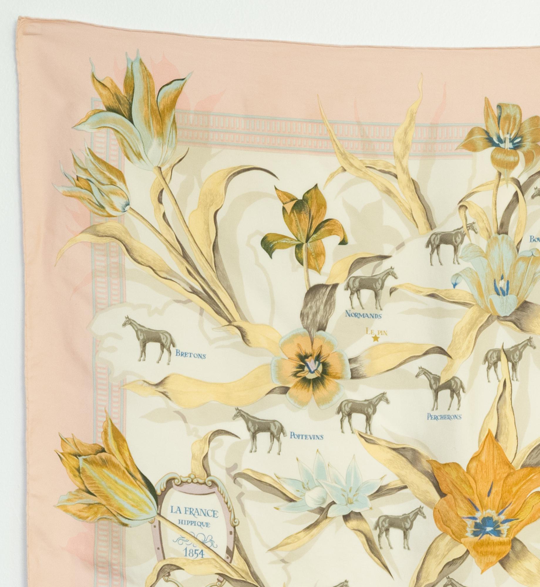 Hermes silk scarf 