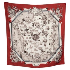 Hermès "La France" Silk Square Scarf