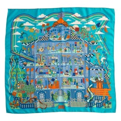Hermès "La Maison Des Carrés" Seidenköper Carre-Schal, Herbst-Winter 2014-2015