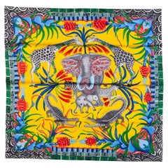 Hermes La Marche Du Zambeze Silk Scarf