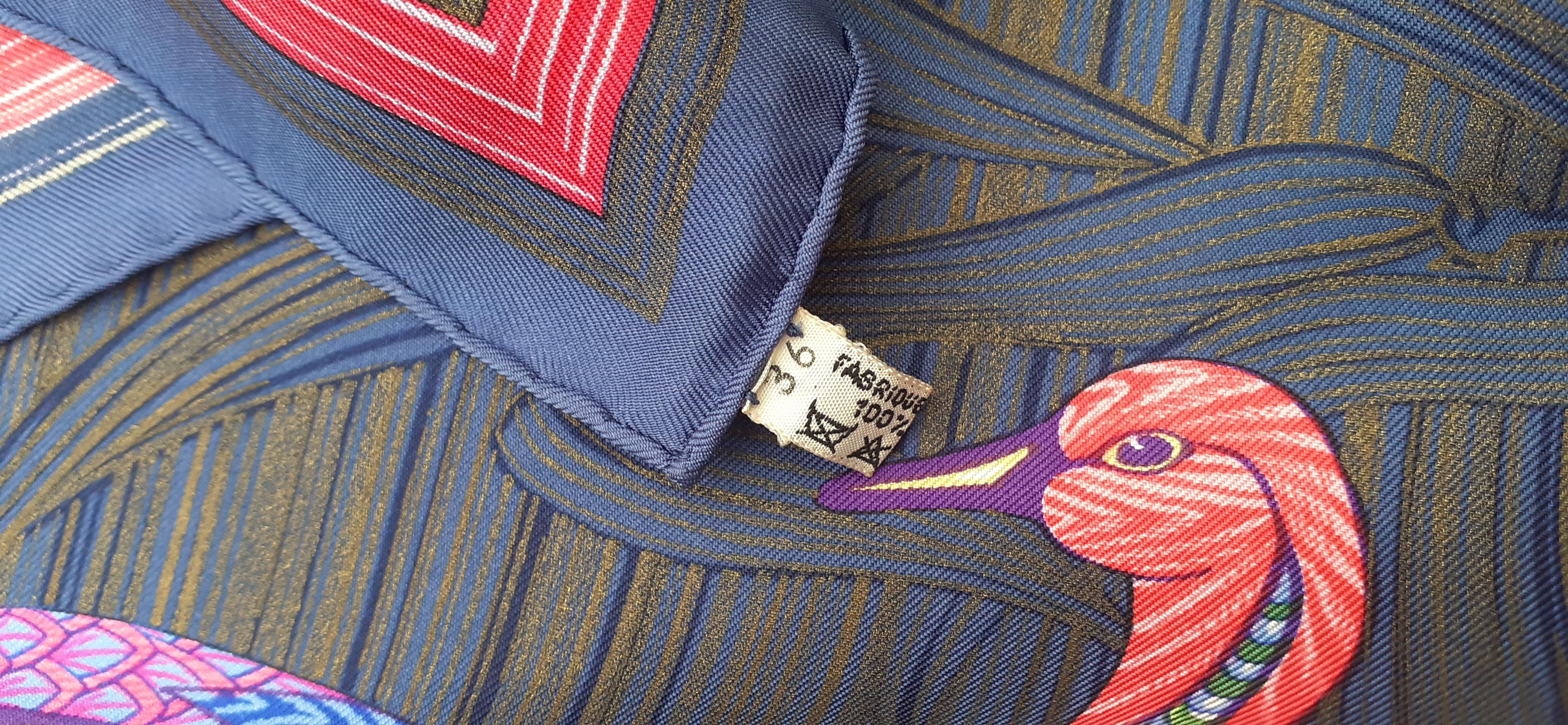 Hermès La Mare aux Canards Silk Scarf Duck Christiane Vauzelles 90 cm For Sale 9