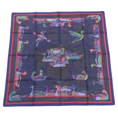 Hermès La Mare aux Canards Silk Scarf Duck Christiane Vauzelles 90 cm