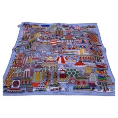 Hermès "La Pâtisserie Française" Silk Scarf by Pierre Marie 45*45