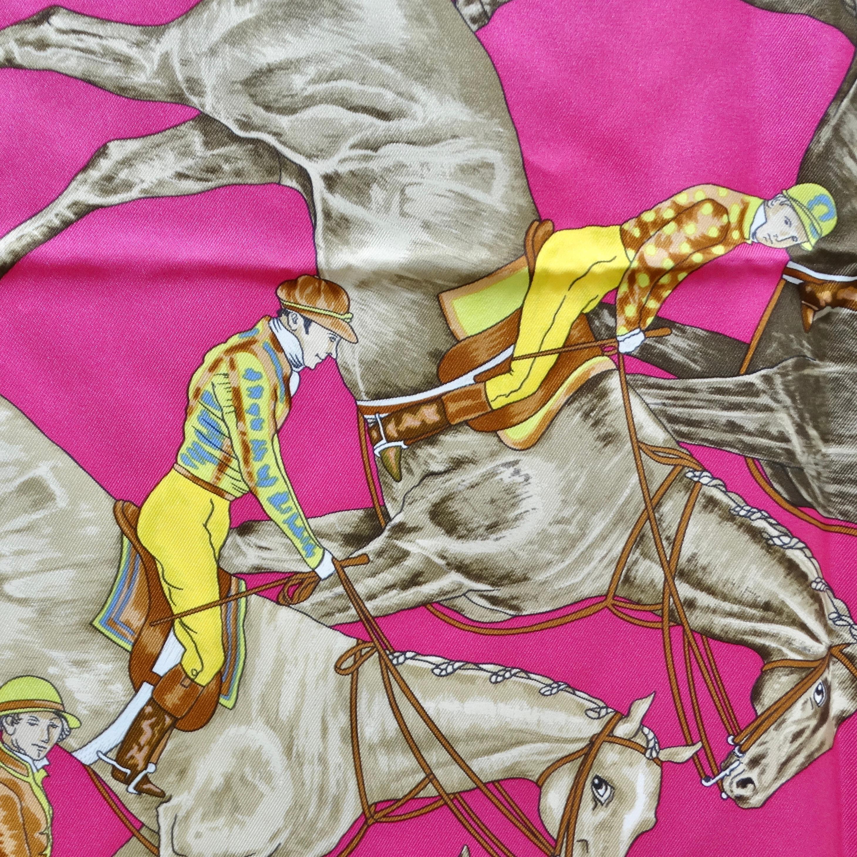 Hermès La Ronde Des Jockeys Silk Scarf In Excellent Condition In Scottsdale, AZ