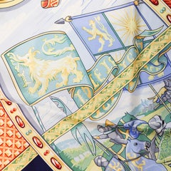 Hermès "La Vie à Cheval" 90cm Silk Twill Scarf by Laurence Bourthoumieux Toutsy