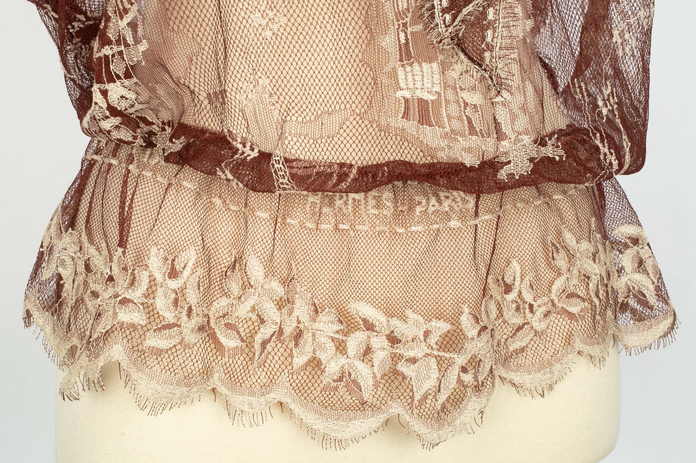 Hermès lace top For Sale 2