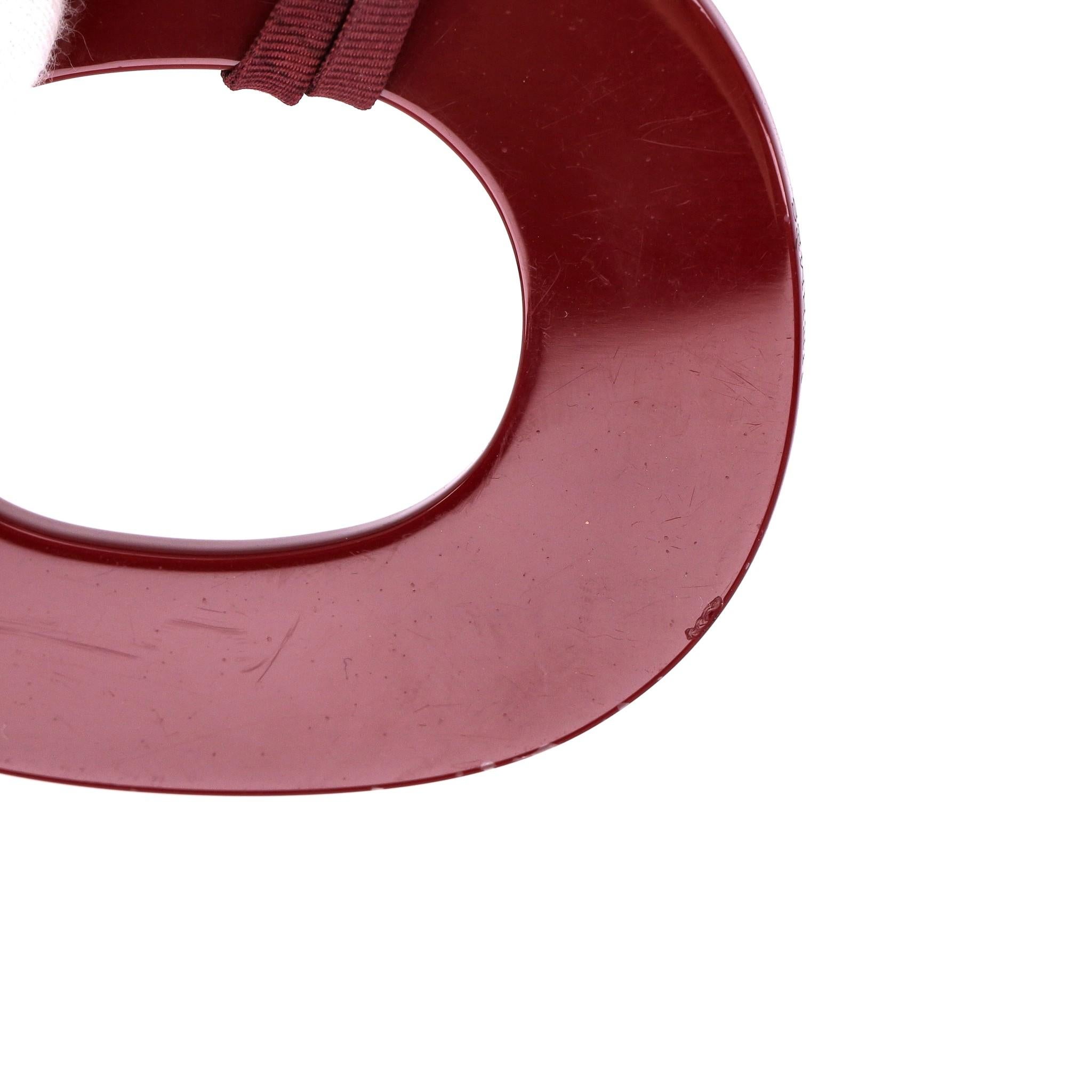 Hermes Lacquered Buffalo Horn Isthme Pendant Necklace For Sale 5