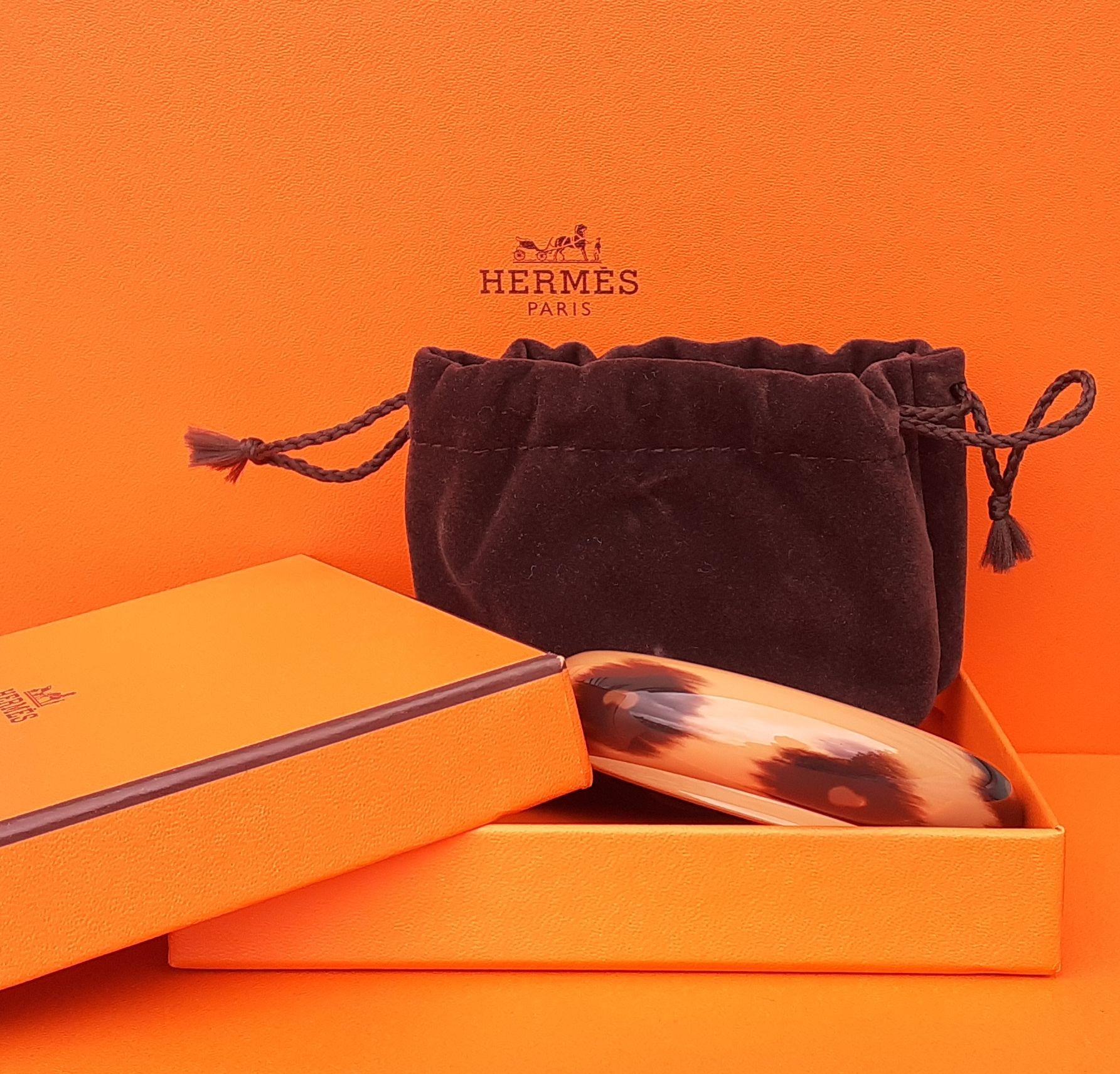 Hermès Pulsera Madera Lacada Felin Talla S en venta 8