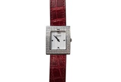 Hermes Ladies Diamond Belt Watch BE1.130 with extra bands / box #25591