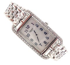 Hermès Ladies White Gold Diamond Cape Cod Nantucket Quartz Wristwatch