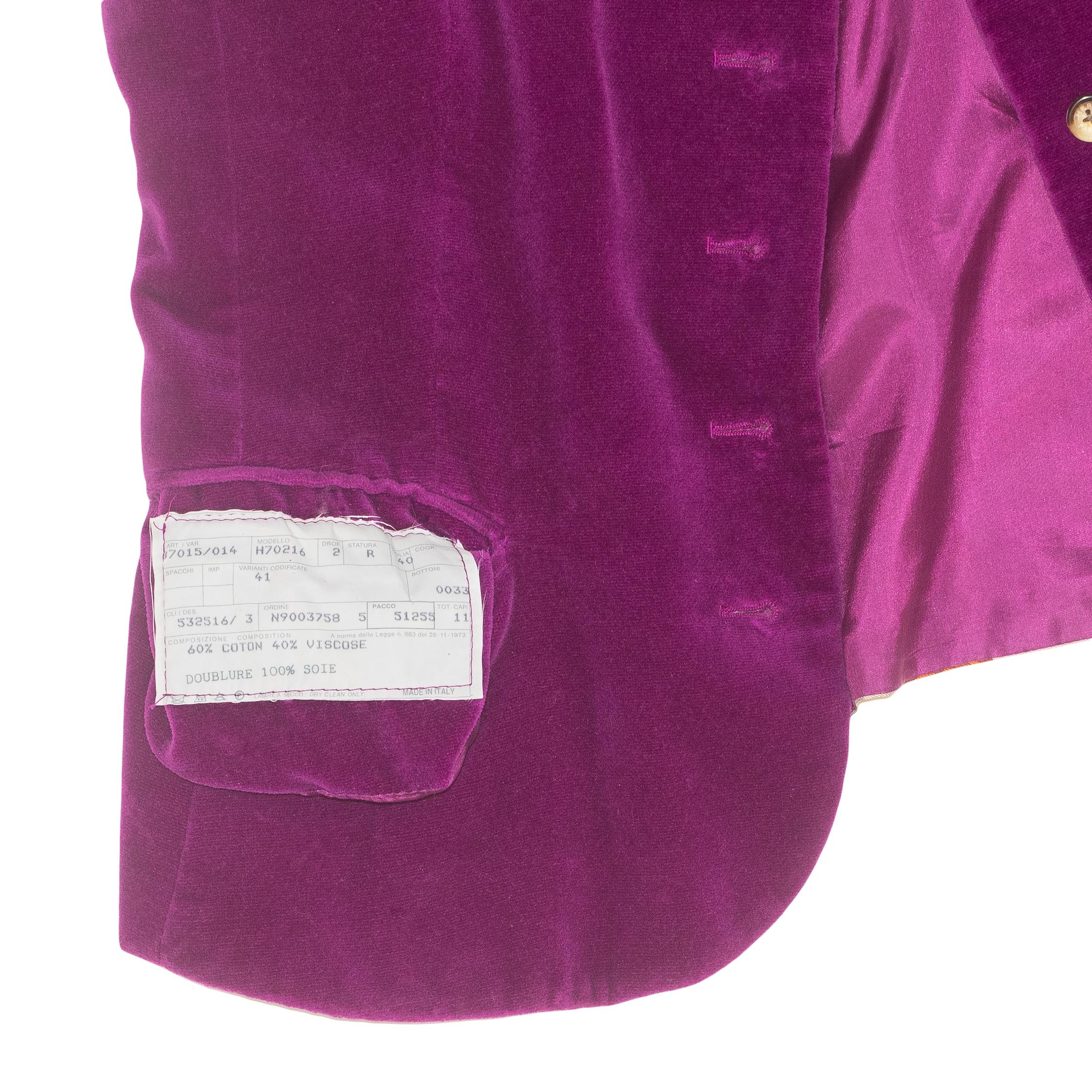 Women's Hermes Lady Vest - 5 Buttons Charreada Red Violet - Excellent Condition! For Sale