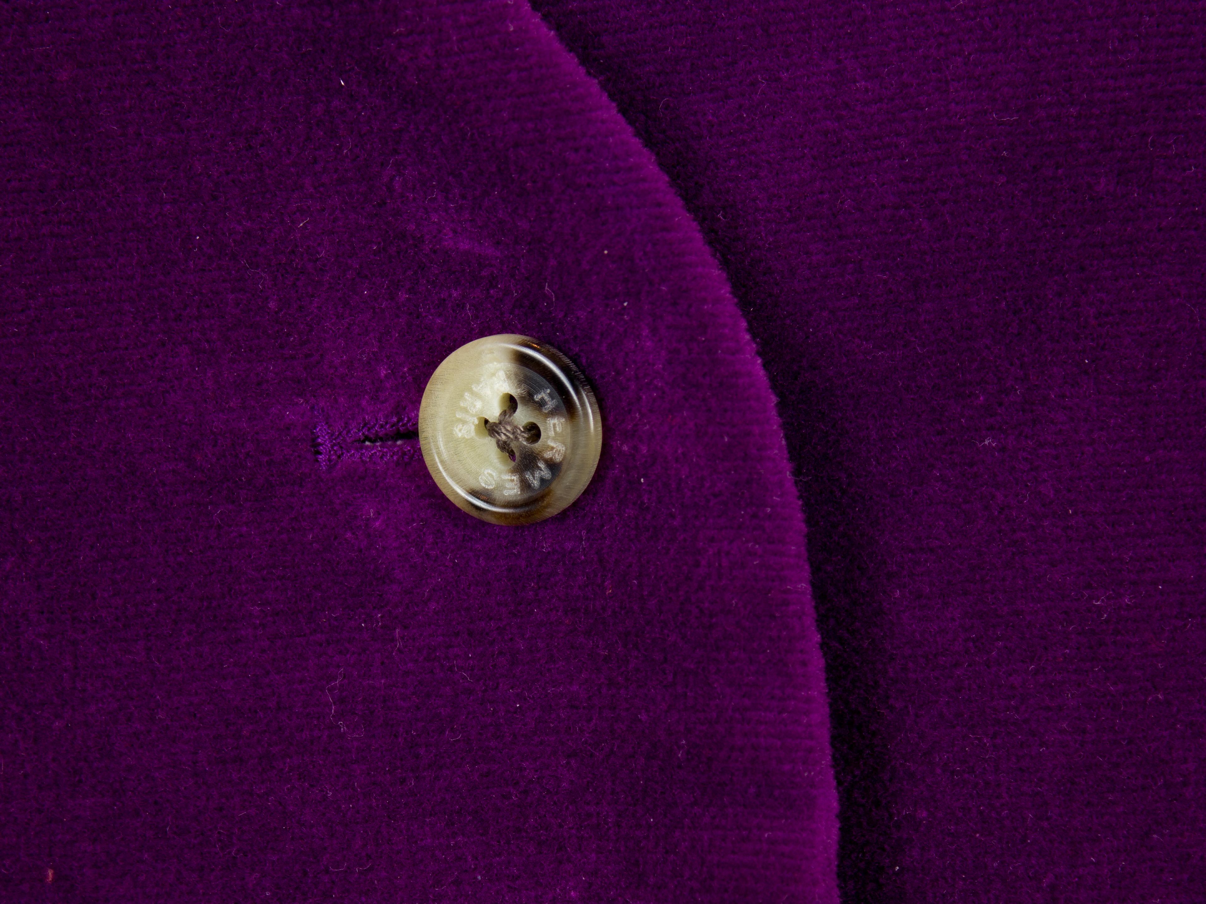 Hermes Lady Vest - 5 Buttons Charreada Red Violet - Excellent Condition! For Sale 2