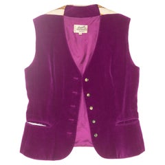 Hermes Lady Vest - 5 Buttons Charreada Red Violet - Excellent Condition!