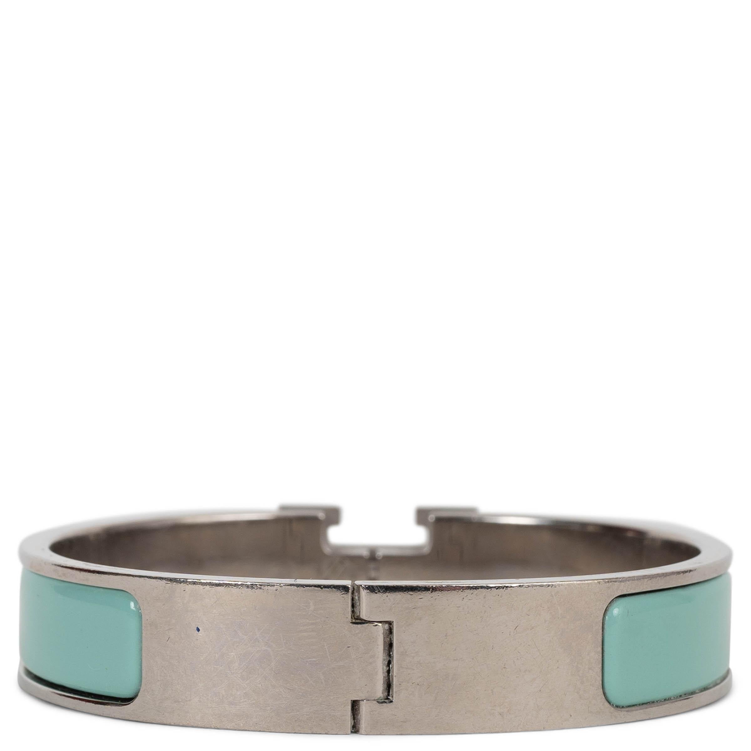 HERMÈS Bracelet CLIC H NARROW en émail de lagon Excellent état - En vente à Zürich, CH