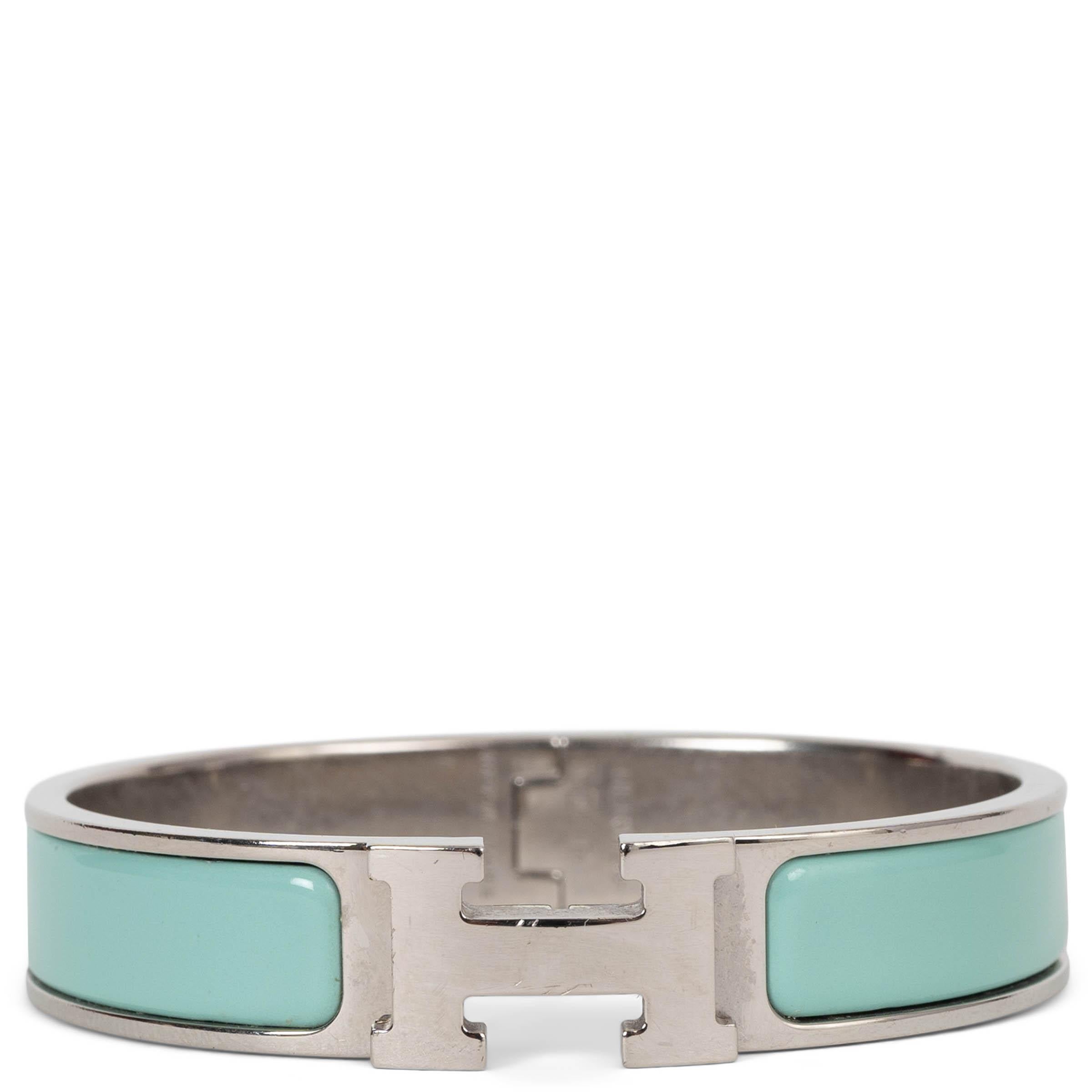 HERMÈS Bracelet CLIC H NARROW en émail de lagon en vente