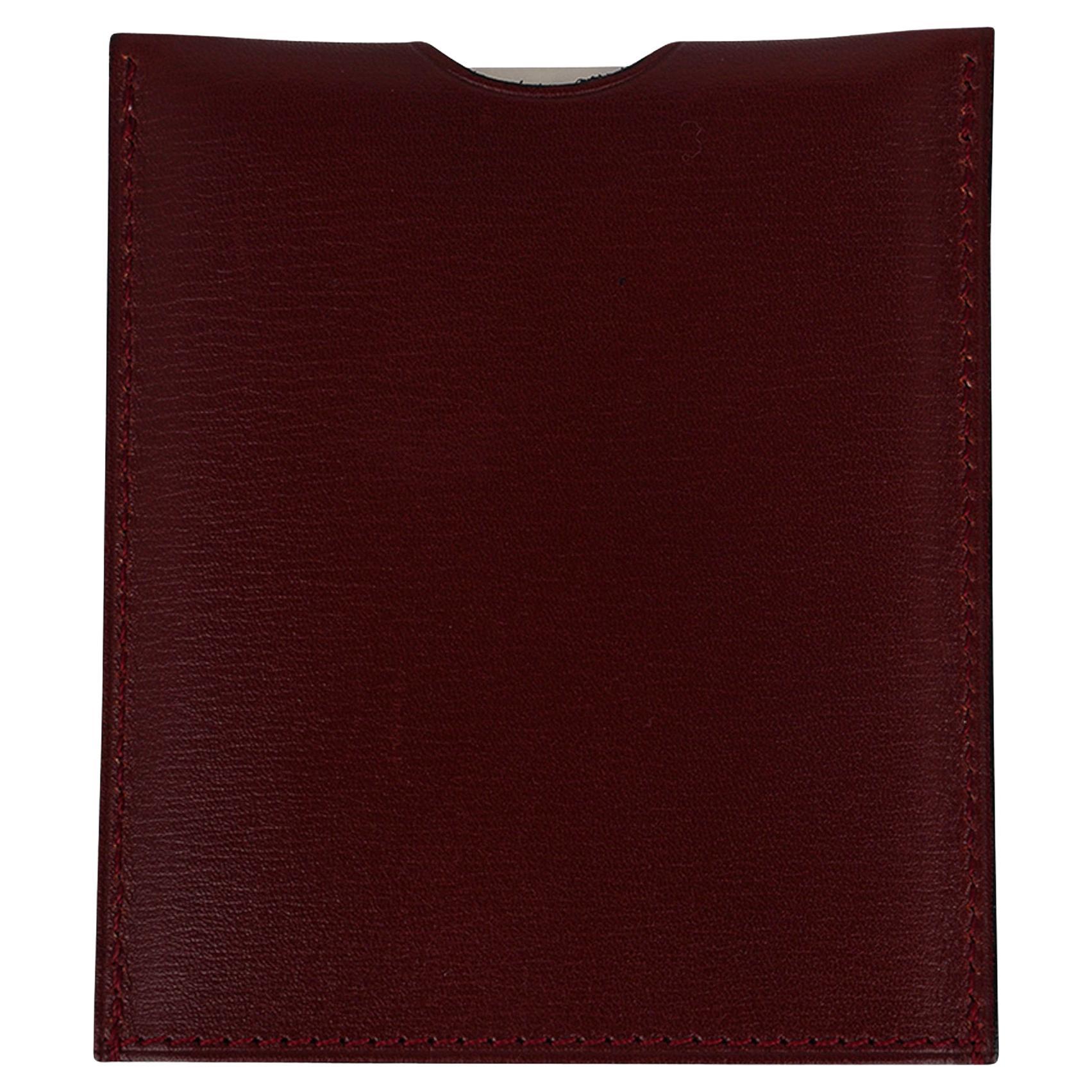 Hermes Lampe de Poche In the Pocket Bordeaux Swift Leather