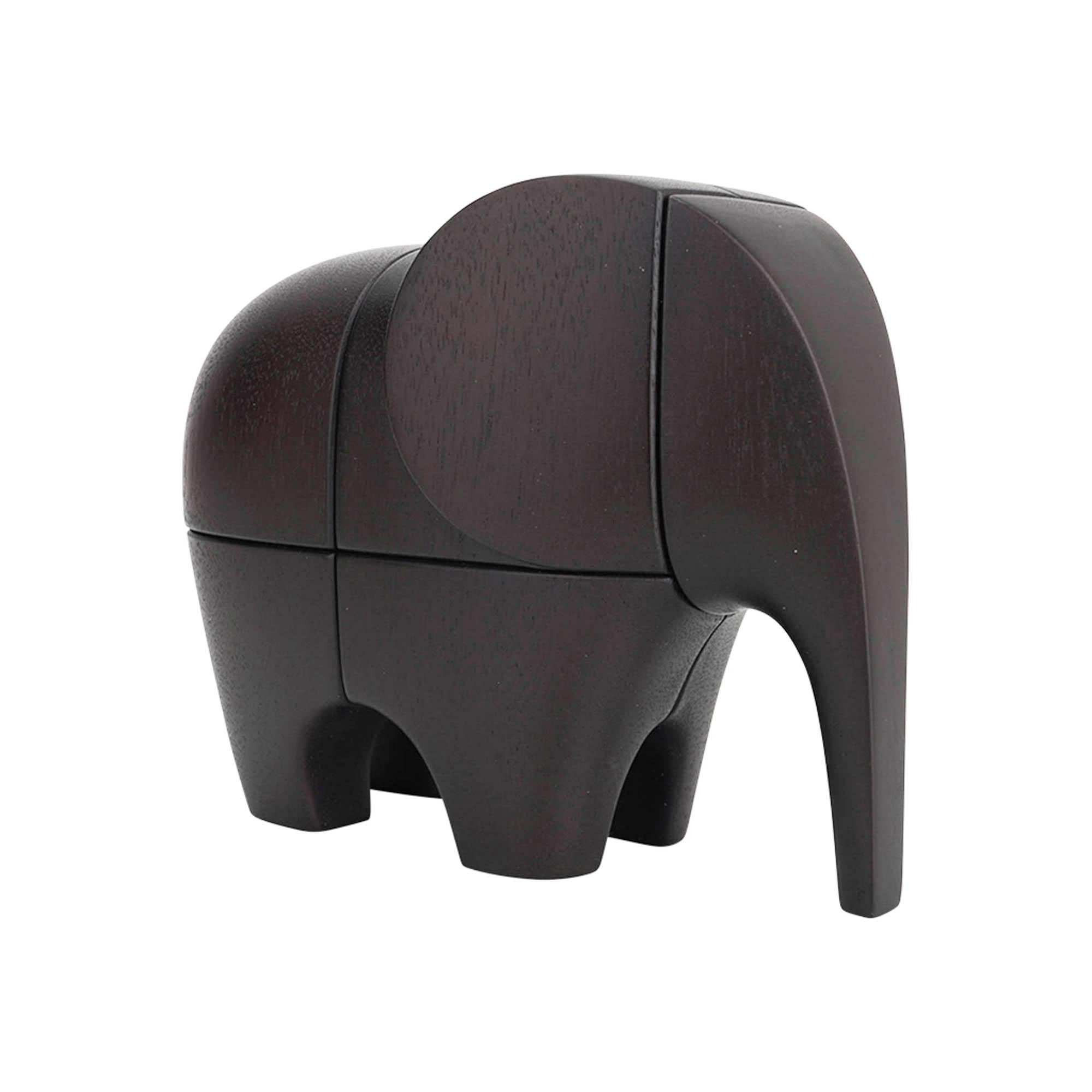 Hermes Lao Fermacarte Rompicapo Acajou Ebenise Mahogany Wood In condizioni Nuovo in vendita a Miami, FL
