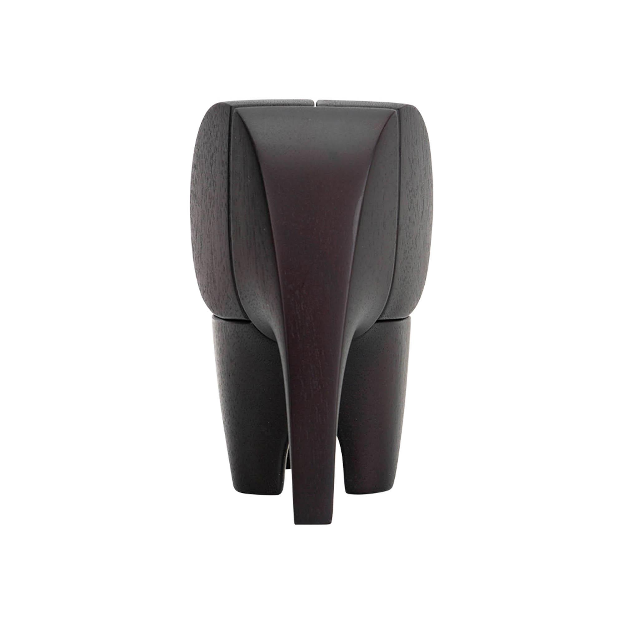 da uomo o donna Hermes Lao Fermacarte Rompicapo Acajou Ebenise Mahogany Wood in vendita