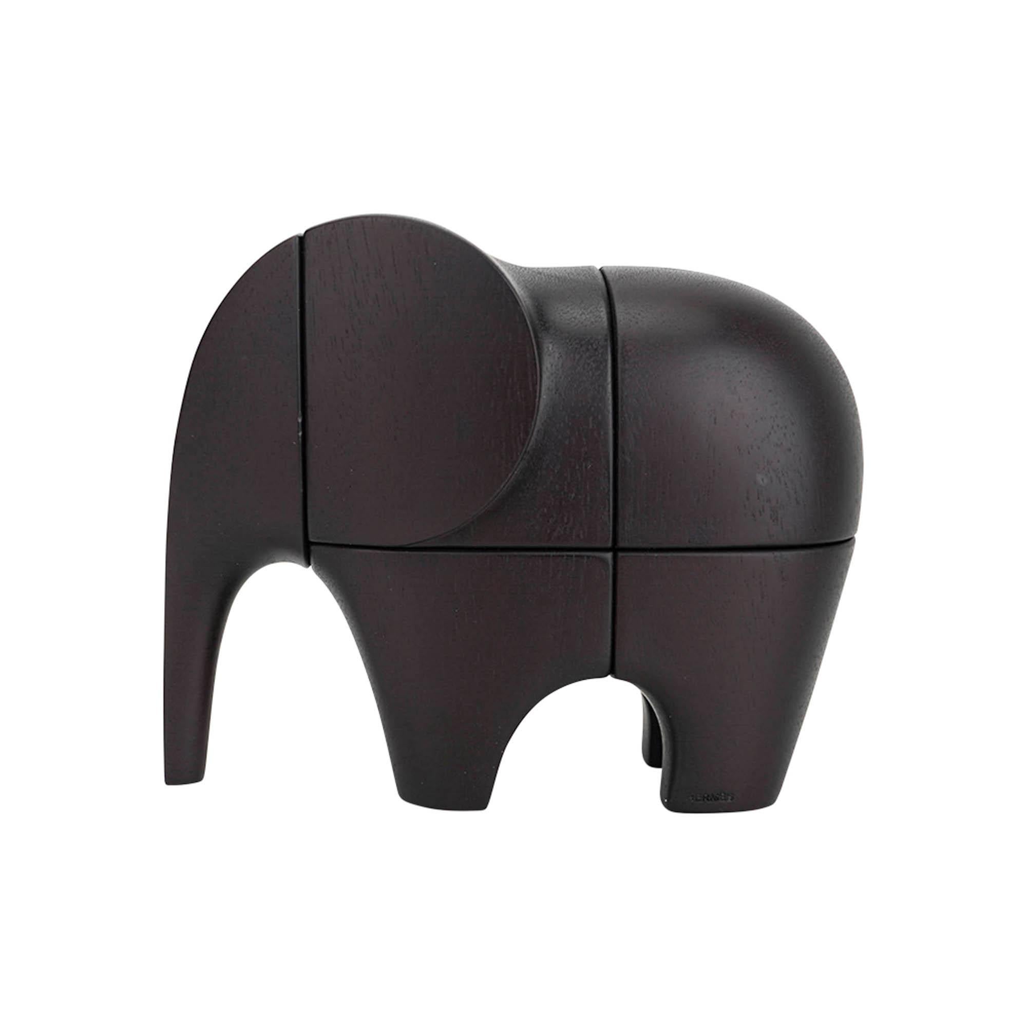 Hermes Lao Fermacarte Rompicapo Acajou Ebenise Mahogany Wood in vendita 2