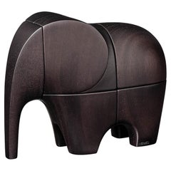 Hermes Lao Paperweight Brain Teaser Acajou Ebenise Mahogany Wood