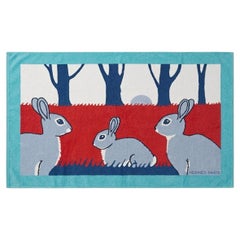 Hermes Lapins Terry Beach Towel
