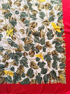 HERMÈS l’ARBRE de SOIE silk Scarf 1995 designed by Antoine de Jacquelot