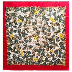 HERMÈS l
ARBRE de SOIE Seidenschal 1995 entworfen von Antoine de Jacquelot