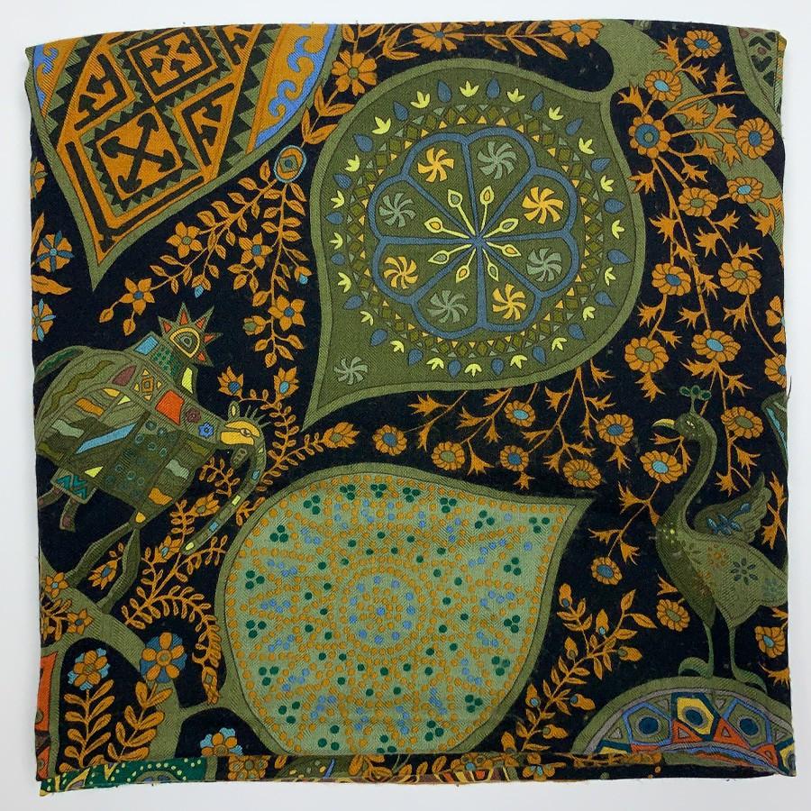 HERMES L'arbre de Vie shawl in cashmere and silk 2