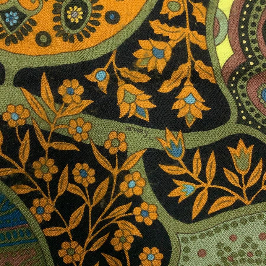 HERMES L'arbre de Vie shawl in cashmere and silk 4