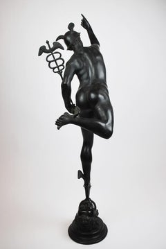 "Hermes" Large Bronze Statue, 19th