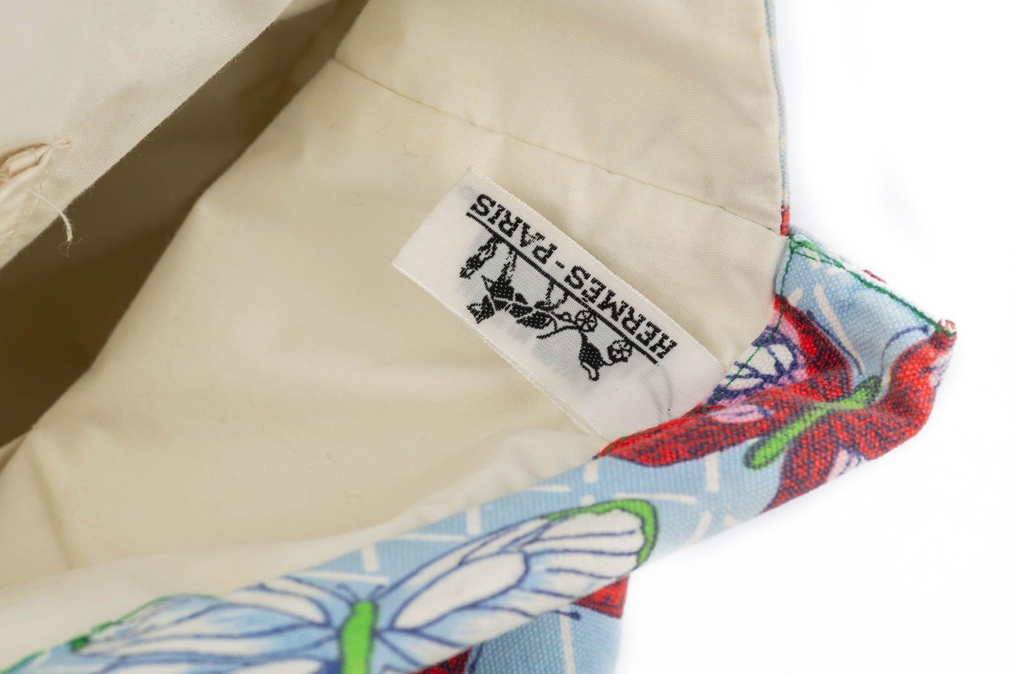 Hermès Large Butterflies Beach Bag For Sale 7