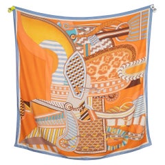 Hermès Large Cashmere Stole 'Imaginary Saddle', 2023