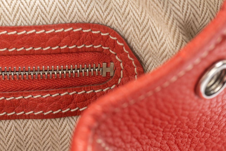 Hermès Large Garden Party Bag Sanguine For Sale at 1stDibs