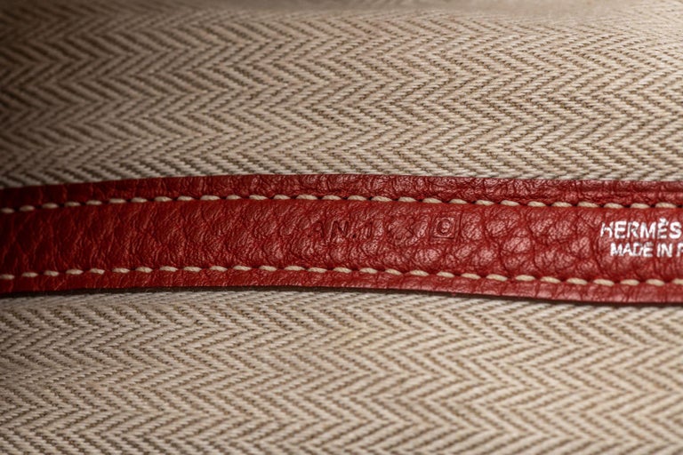 Hermès Large Garden Party Bag Sanguine For Sale at 1stDibs