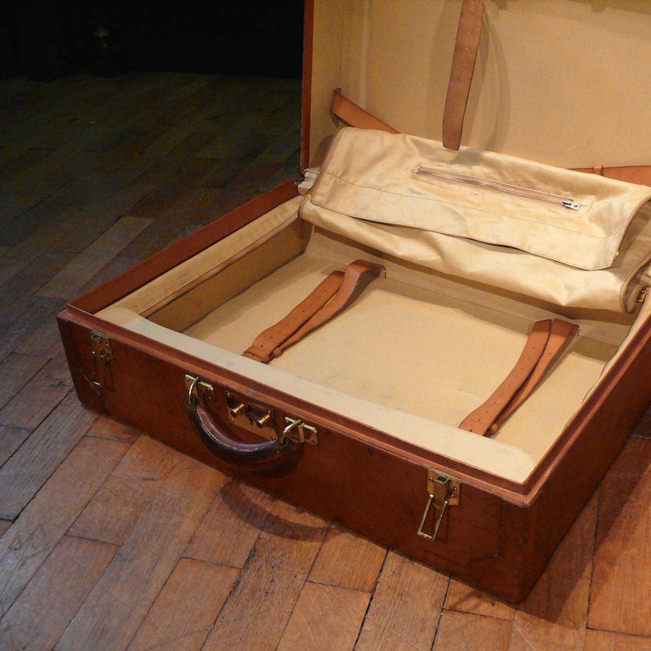 Hermès Large Leather Suitcase, circa 1955 4