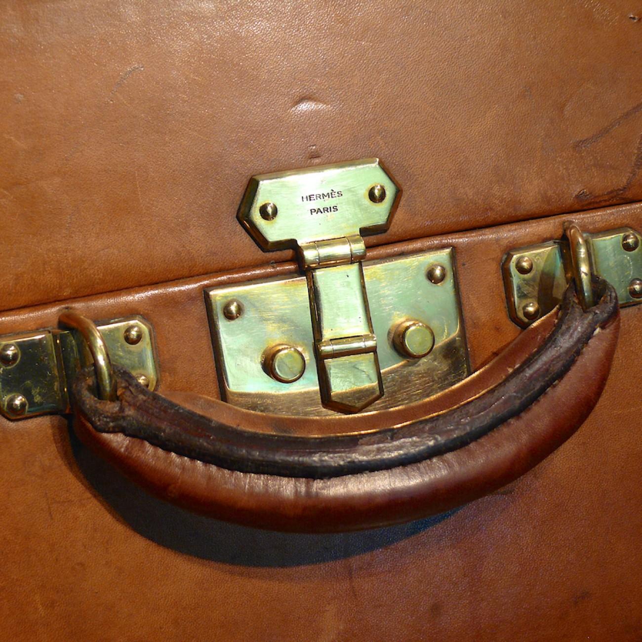 Hermès Large Leather Suitcase, circa 1955 6