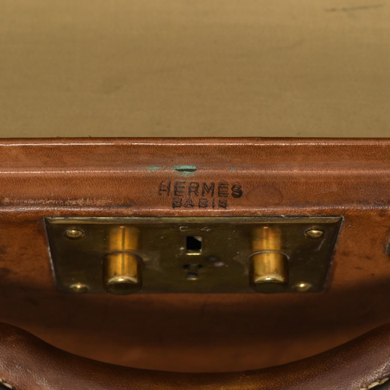 Hermès Large Leather Suitcase, circa 1955 7