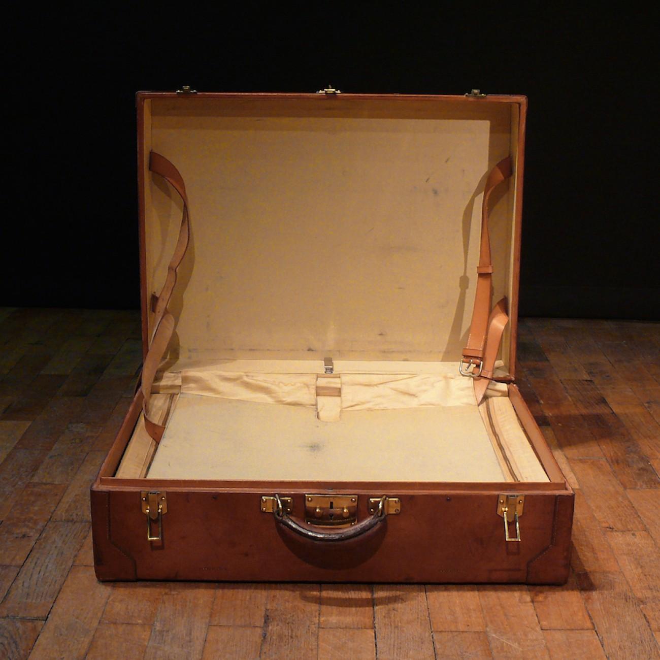 Hermès Large Leather Suitcase, circa 1955 3