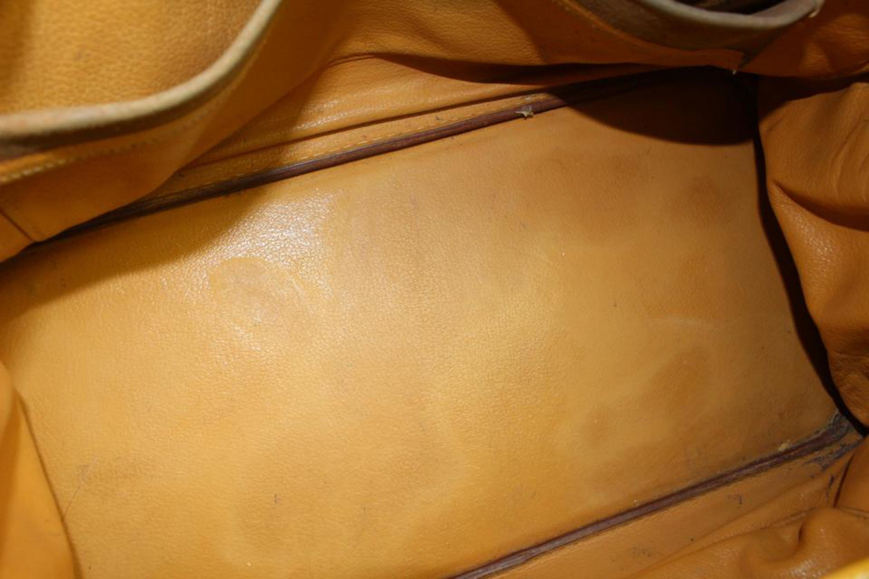 Hermès Large Mustard Yellow/Brown Birkin 40 s331h49 In Fair Condition In Dix hills, NY