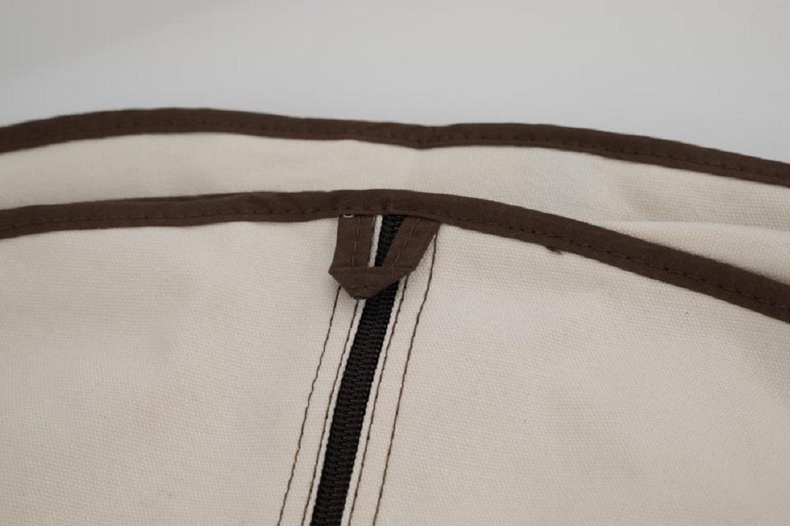 Hermès - Grand coffret orange avec logo et sac à vêtements en toile en toile 310her222 en vente 3