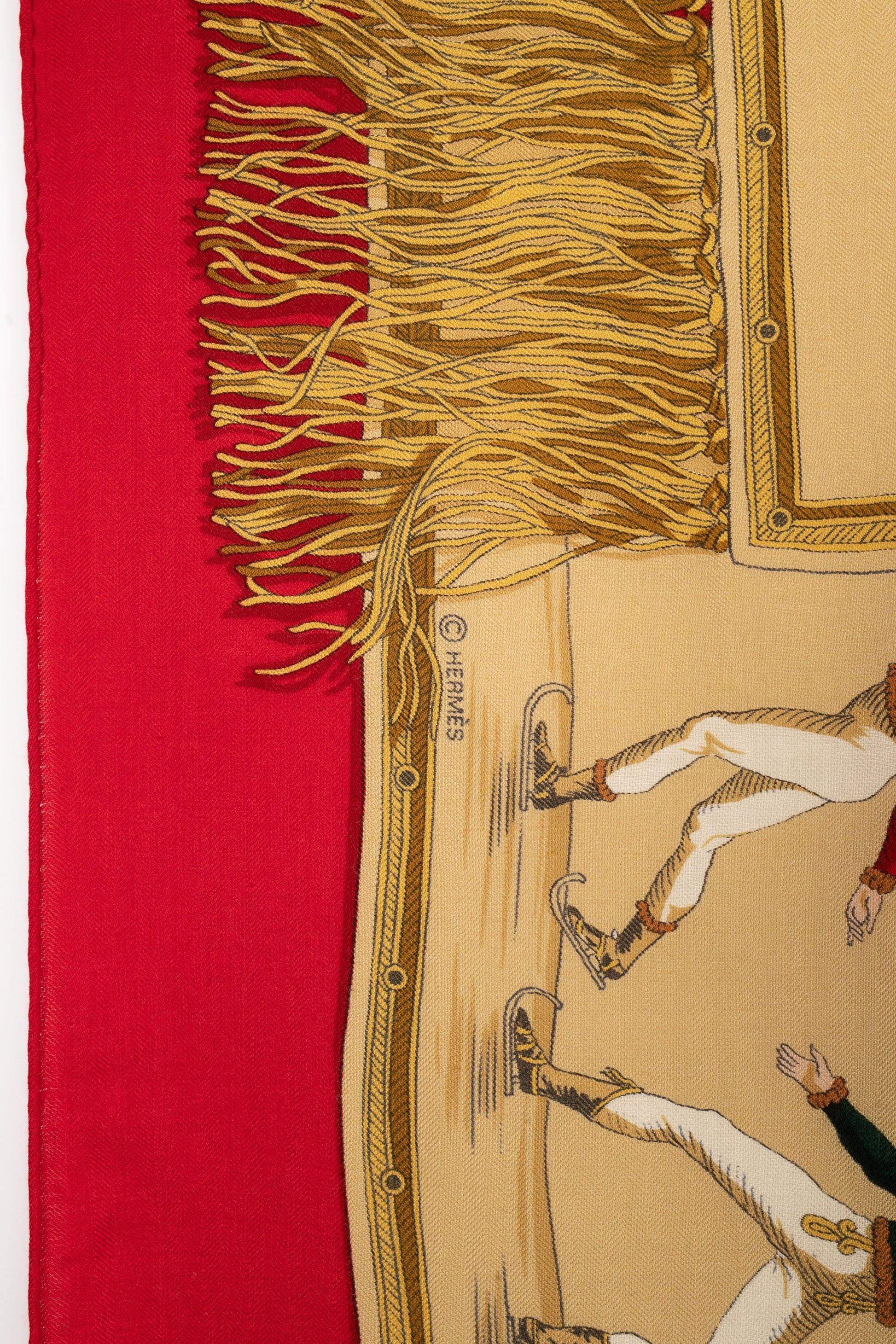 Hermès Large Silk and Cashmere Stole 'Cold Pleasure', 1955 1