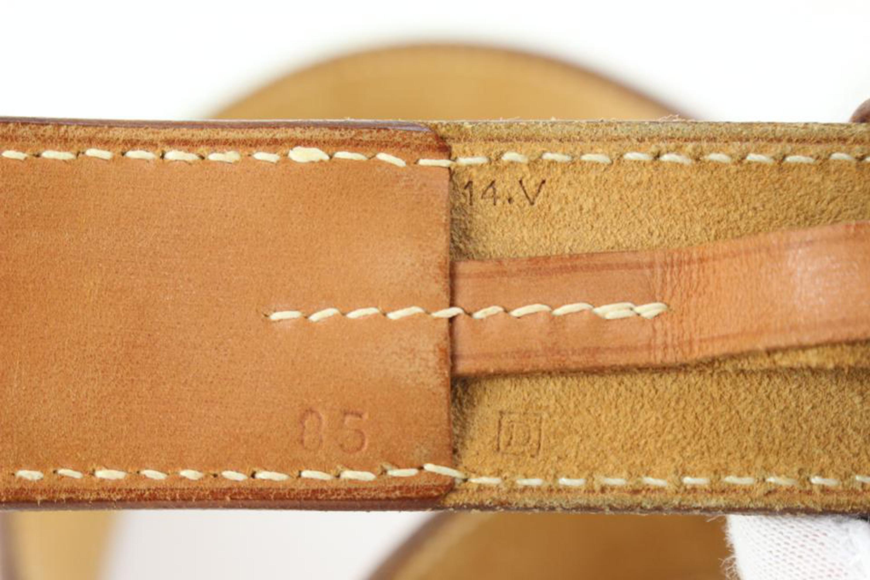 Hermès Large Size 85 Tan Natural Leather Belt 84h56s 6