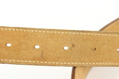 Hermès Large Size 85 Tan Natural Leather Belt 84h56s