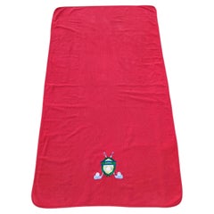 Hermès Large Terry Towel Golf Clubs and Balls Embroidered