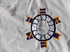 Hermès Large Terry Towel Golf Clubs and Balls Embroidered