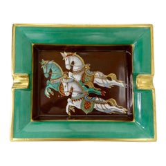 Hermés Late 20th Century Cheval Horse Porcelain Tray
