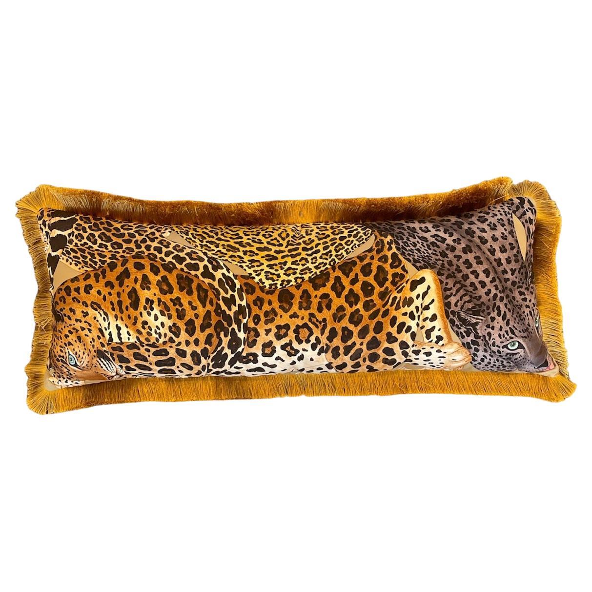 Hermes Lazy Leopardesses Luxury Pillow 