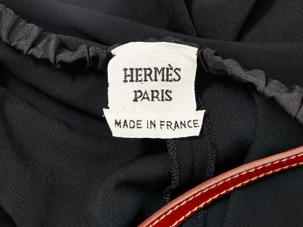 Women's Hermes LBD with Leather Harness Detail