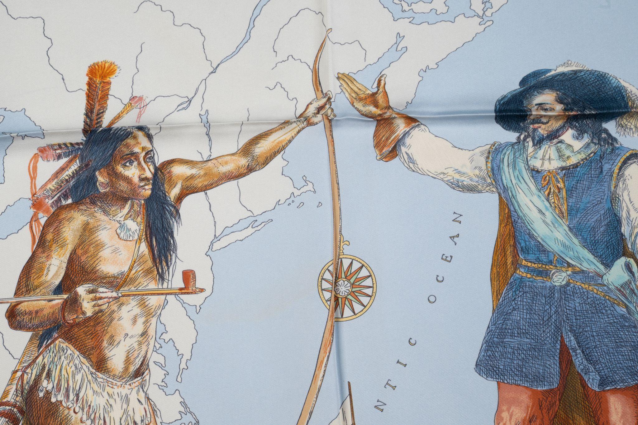 Foulard en soie de collection Hermès 